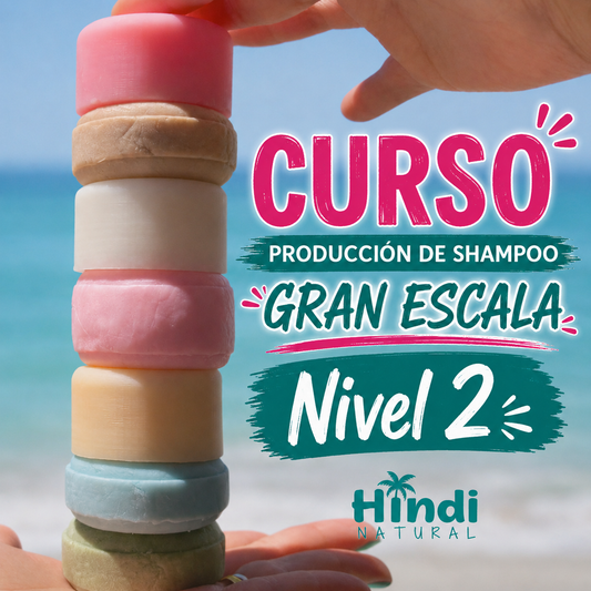 Curso Shampoo & Acondicionador en Barra – Producción en Escala nivel 2 (referencia: 187 USD Aprox)